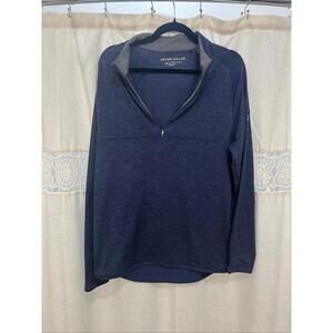 Peter Millar Maven Performance 1/4 Zip Mens Sz medium Lightweight Storm Blue